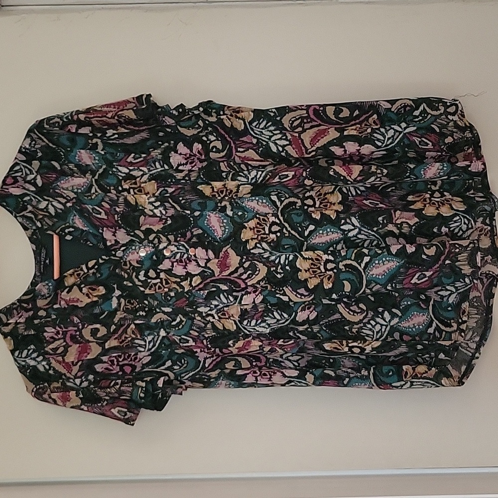 Green/jade multi blouse